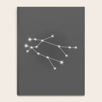 Gemini Zodiac Star Constellation Line Art Grey Notebook Gallery Image 4