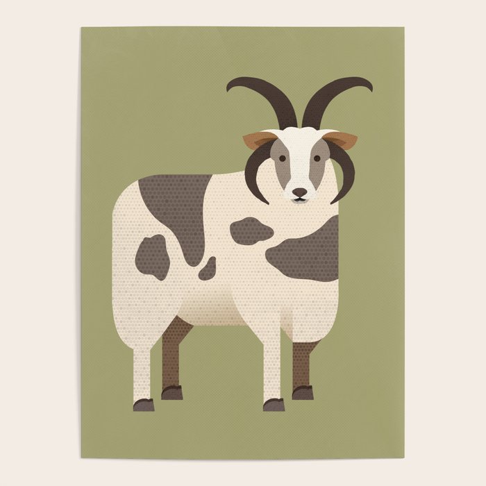 Whimsy Jacob Sheep Poster Gallery Image 1