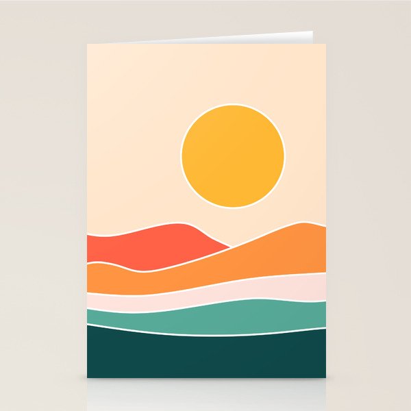 Abstract Landscape 23A Stationery Card Gallery Image 1