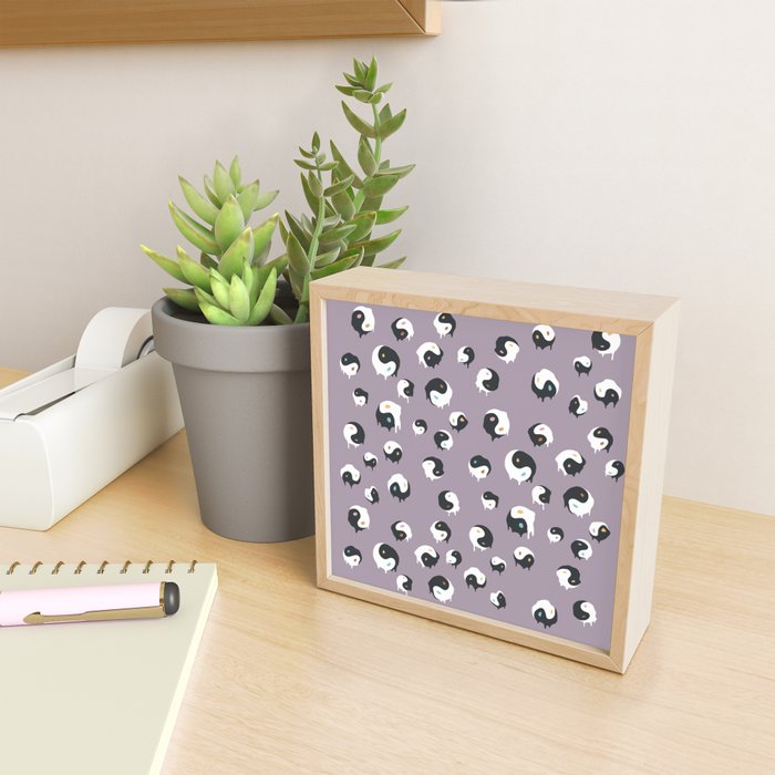 Yinyang pattern 1p  Mini Art Print Gallery Image 2