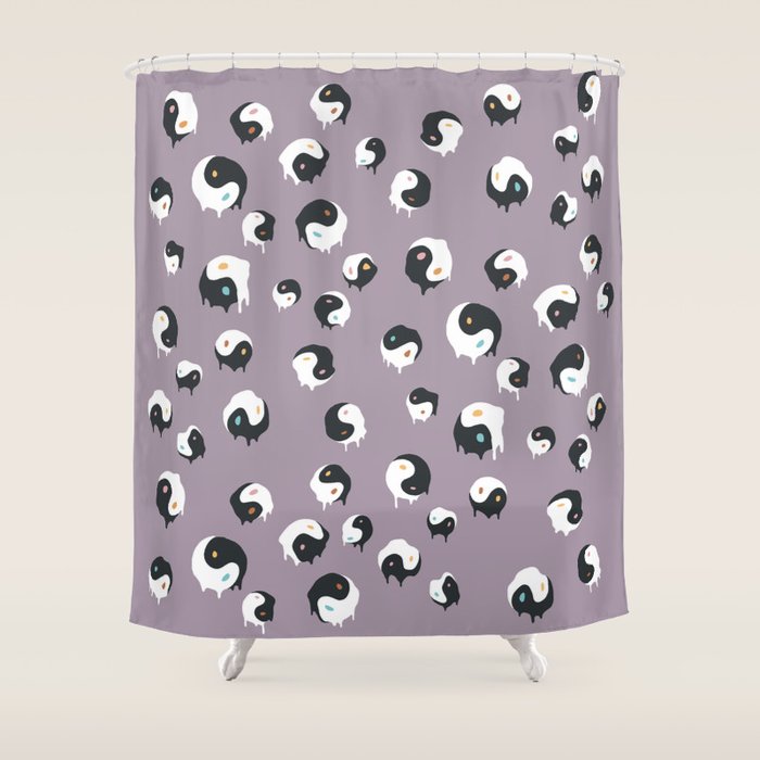 Yinyang pattern 1p  Shower Curtain Gallery Image 1