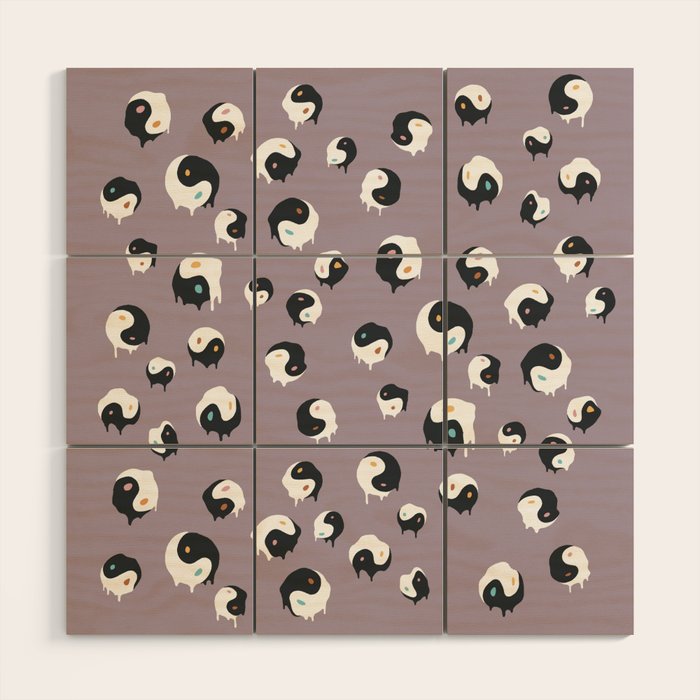 Yinyang pattern 1p  Wood Wall Art Gallery Image 1