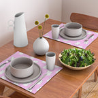 Vaporwave greek statue doodle pattern Placemat Gallery Image 2