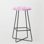Vaporwave greek statue doodle pattern Stool Gallery Image 1