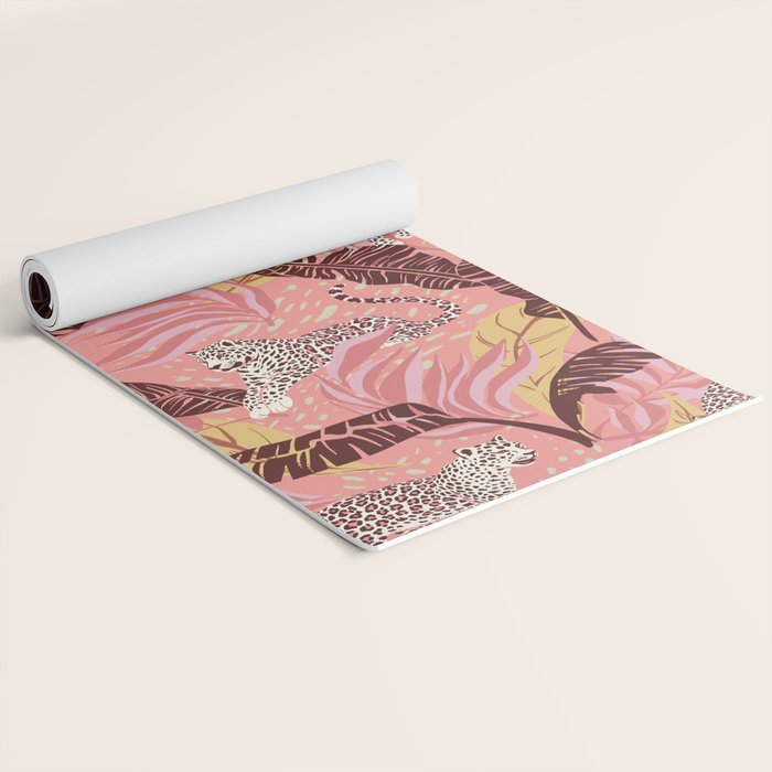 Leopard Crush Pink Yoga Mat Gallery Image 2