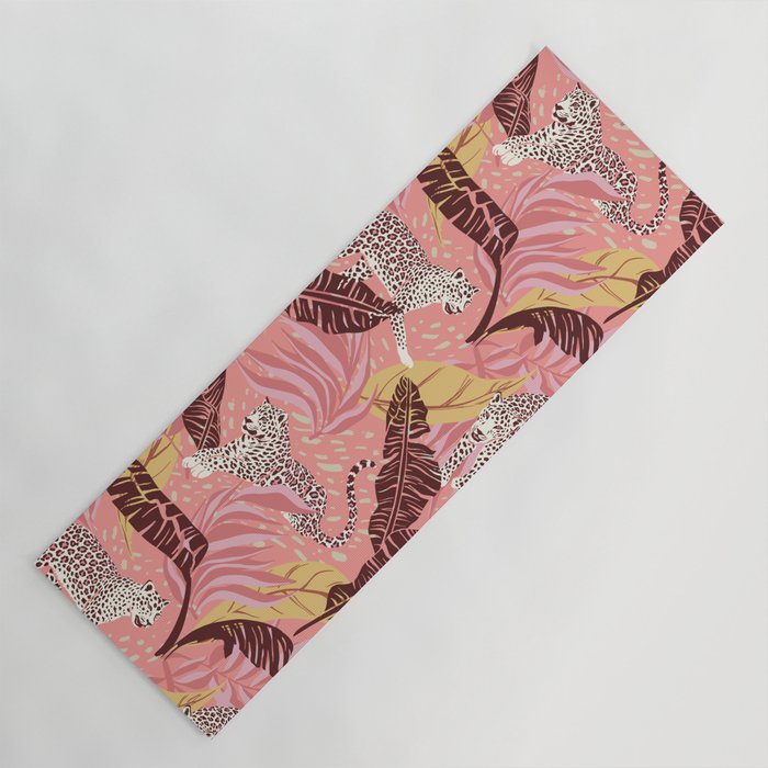 Leopard Crush Pink Yoga Mat Gallery Image 1