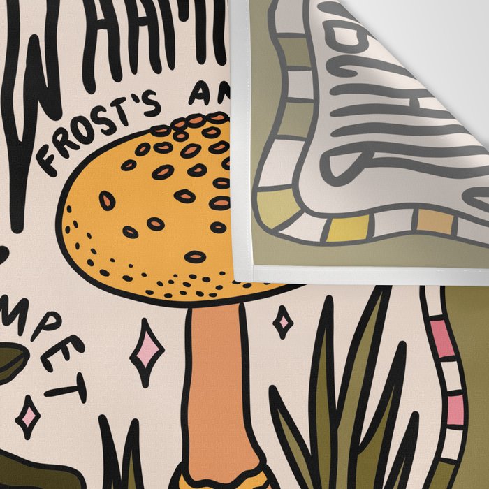 Mushrooms of New Hampshire Wall Tapestry Gallery Image 3
