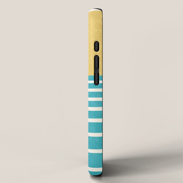 Beach Horizon Lines yellow green iPhone Case Gallery Image 2