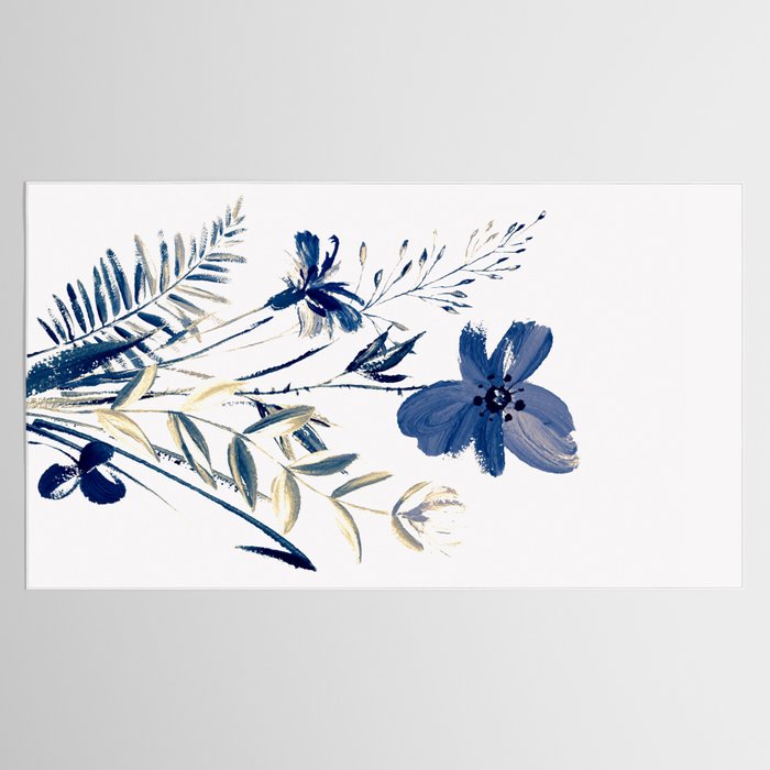 Blue flowers Tablecloth Gallery Image 2