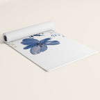 Blue flowers Yoga Mat Gallery Image 2