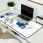 Blue flowers Desk Mat Gallery Image 2