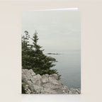 rocky coast - travel photography Maine coast nature Stationery Card Gallery Image 2