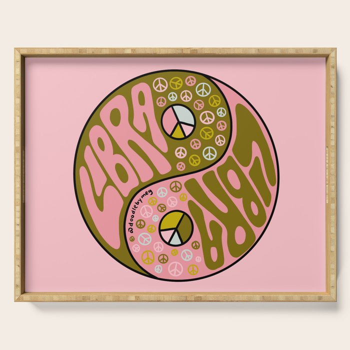 Libra Yin Yang Serving Tray Gallery Image 1
