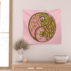 Libra Yin Yang Wall Tapestry Gallery Image 2