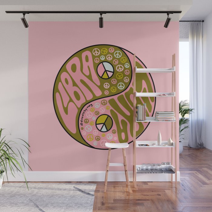 Libra Yin Yang Wall Mural Gallery Image 1