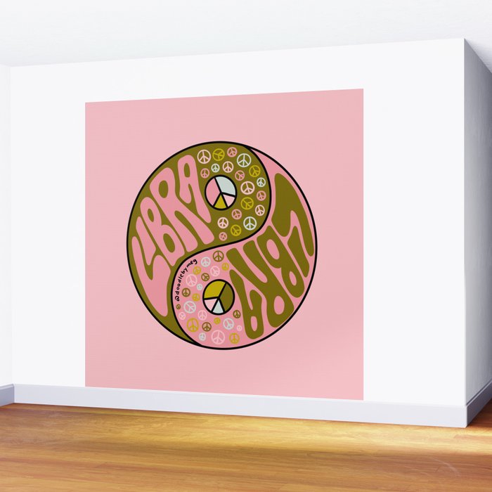 Libra Yin Yang Wall Mural Gallery Image 2