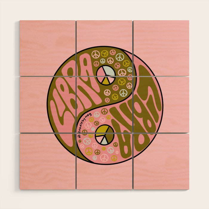 Libra Yin Yang Wood Wall Art Gallery Image 1