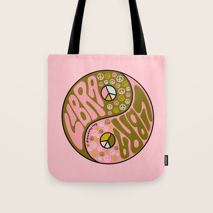 Libra Yin Yang Tote Bag Gallery Image 1