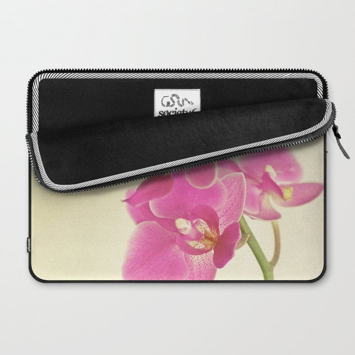 Pink Orchid Laptop Sleeve Gallery Image 2