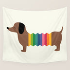 Rainbow Dooooog Wall Tapestry Gallery Image 4