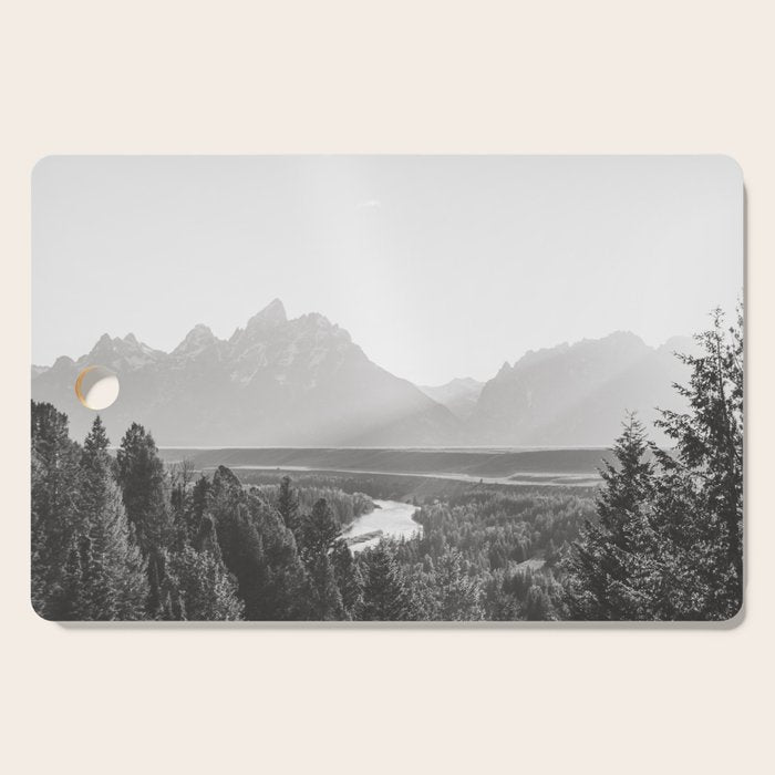 Grand Tetons Snake River Sunset Cutting Board Gallery Image 1
