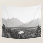 Grand Tetons Snake River Sunset Wall Tapestry Gallery Image 4