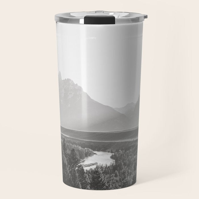 Grand Tetons Snake River Sunset Travel Mug Gallery Image 1