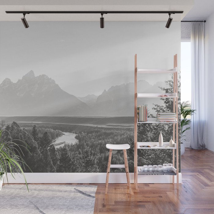 Grand Tetons Snake River Sunset Wall Mural Gallery Image 1
