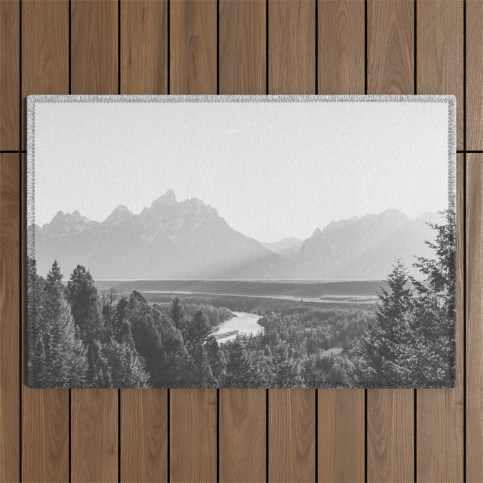 Grand Tetons Snake River Sunset Outdoor Rug Gallery Image 1