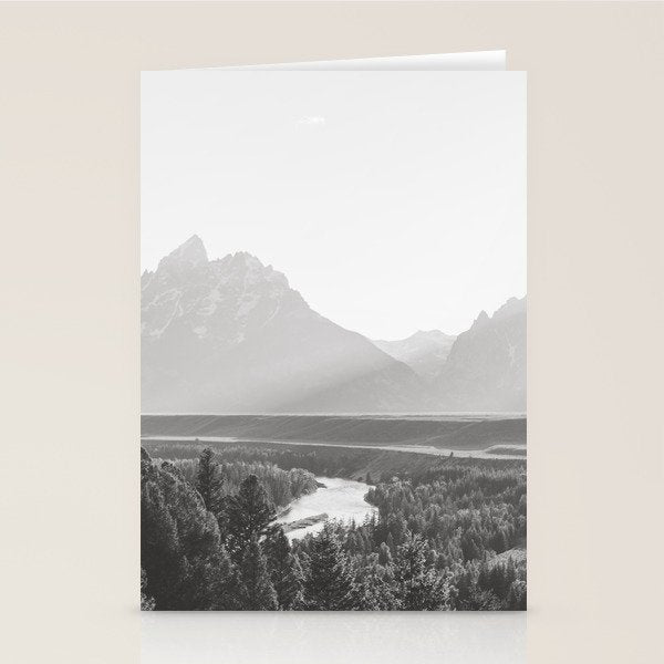 Grand Tetons Snake River Sunset Stationery Card Gallery Image 1
