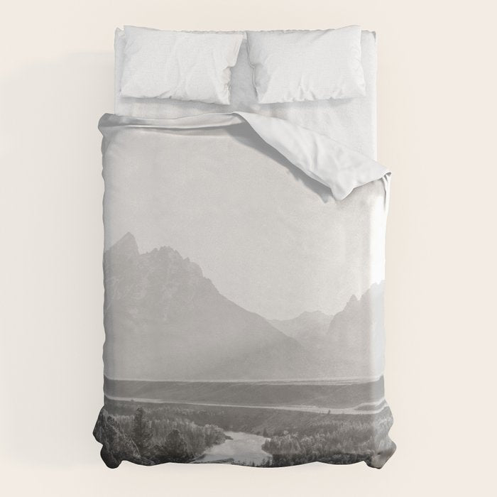 Grand Tetons Snake River Sunset Duvet Cover Gallery Image 6
