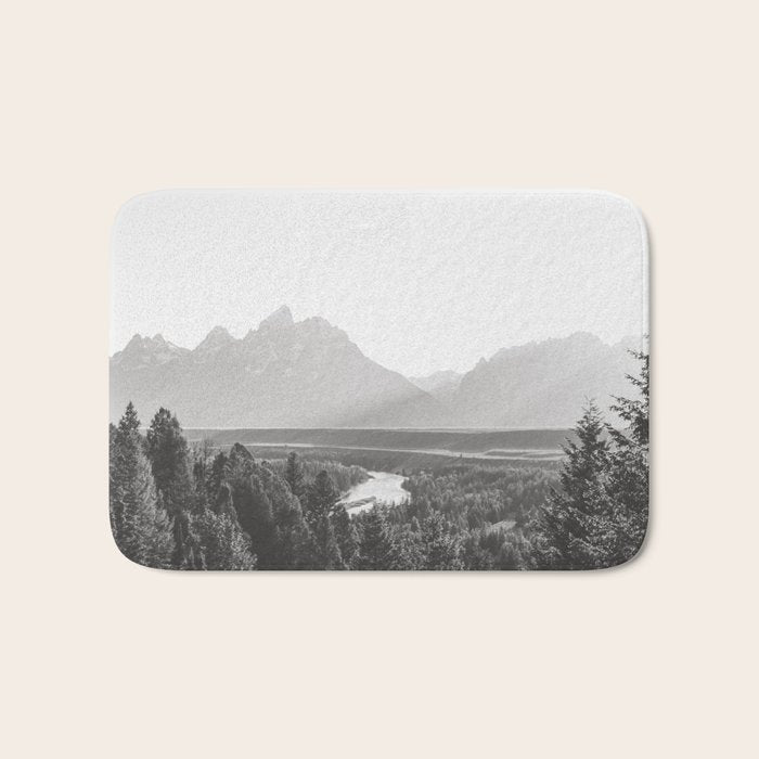 Grand Tetons Snake River Sunset Bath Mat