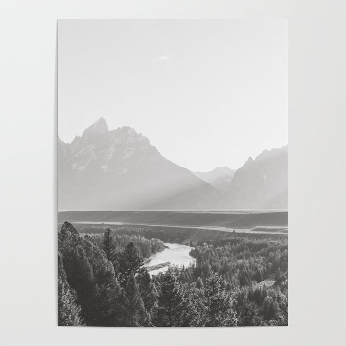 Grand Tetons Snake River Sunset Poster Gallery Image 1