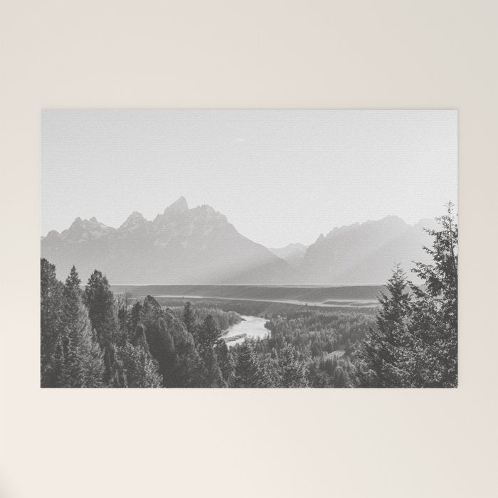 Grand Tetons Snake River Sunset Welcome Mat Gallery Image 1
