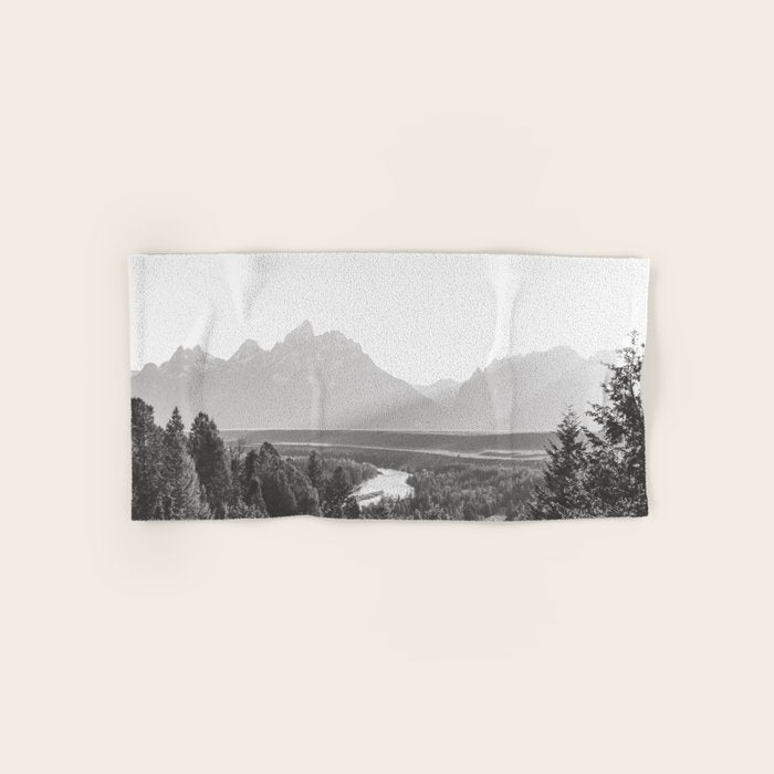 Grand Tetons Snake River Sunset Bath Towel Gallery Image 1