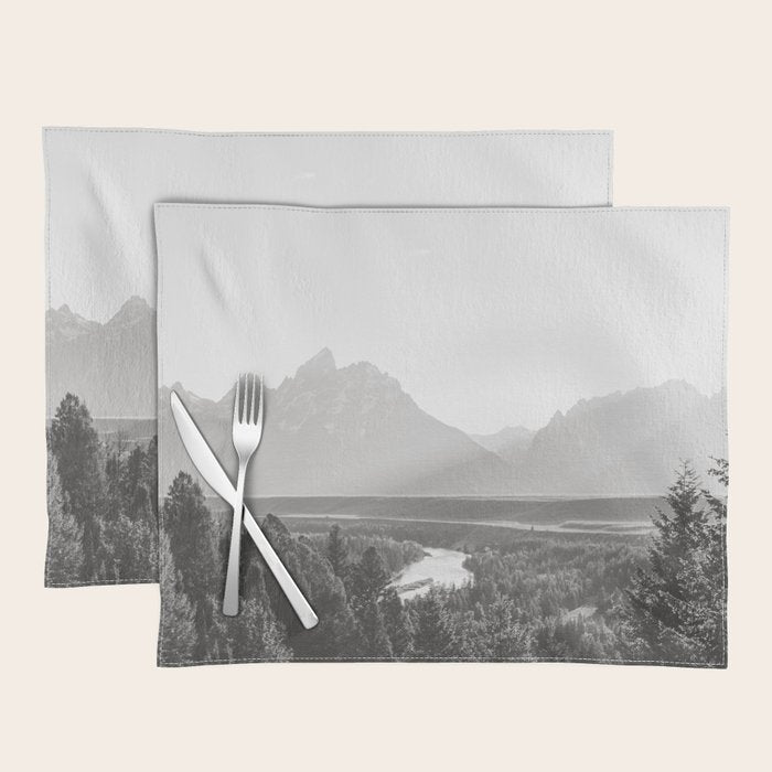 Grand Tetons Snake River Sunset Placemat Gallery Image 1