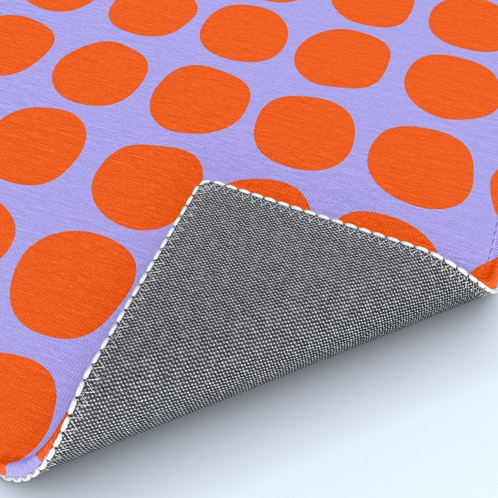 Circles in Purple and Orange Rug Gallery Image 4