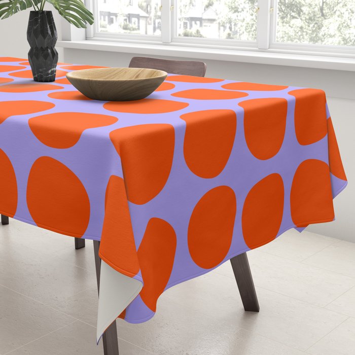 Circles in Purple and Orange Tablecloth Gallery Image 3