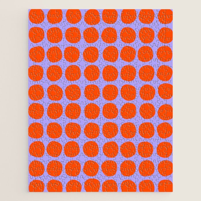 Circles in Purple and Orange Jigsaw Puzzle Gallery Image 1