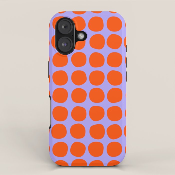 Circles in Purple and Orange iPhone Case Gallery Image 1