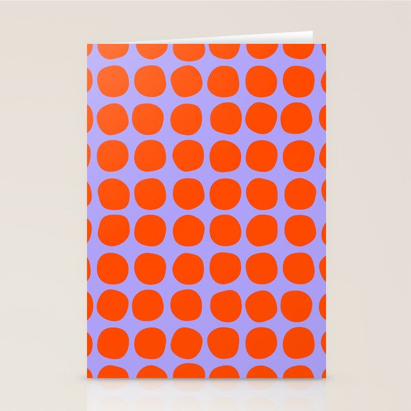Circles in Purple and Orange Stationery Card Gallery Image 2