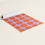 Circles in Purple and Orange Yoga Mat Gallery Image 2