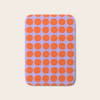 Circles in Purple and Orange Bath Mat Gallery Image 1