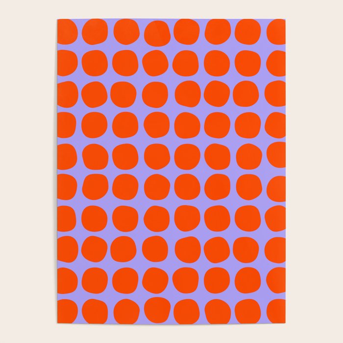 Circles in Purple and Orange Poster Gallery Image 4