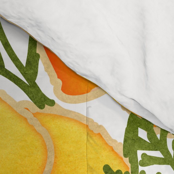 Gold watercolor California poppies Comforter Gallery Image 4