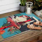 Do Robots live Forever Outdoor Rug Gallery Image 2