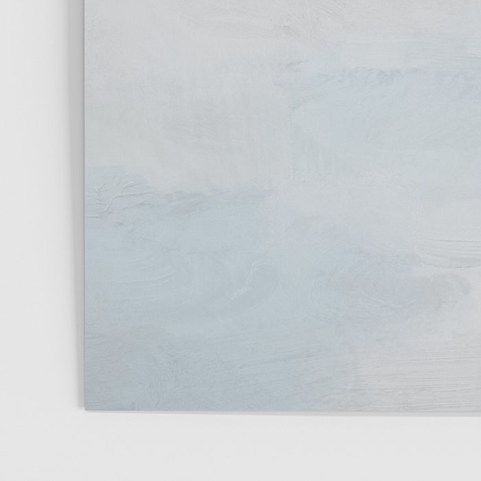 Soothing Seas I - Soft Pink and Blue Sunrise Horizon Ocean for Nursery Abstract Coastal Painting Art Poster Gallery Image 3