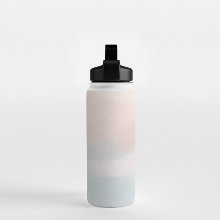 Soothing Seas I - Soft Pink and Blue Sunrise Horizon Ocean for Nursery Abstract Coastal Painting Art Water Bottle Gallery Image 2