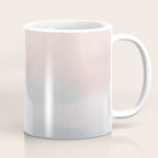 Soothing Seas I - Soft Pink and Blue Sunrise Horizon Ocean for Nursery Abstract Coastal Painting Art Coffee Mug Gallery Image 1