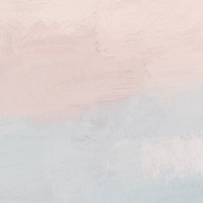 Soothing Seas I - Soft Pink and Blue Sunrise Horizon Ocean for Nursery Abstract Coastal Painting Art Coffee Mug Gallery Image 2